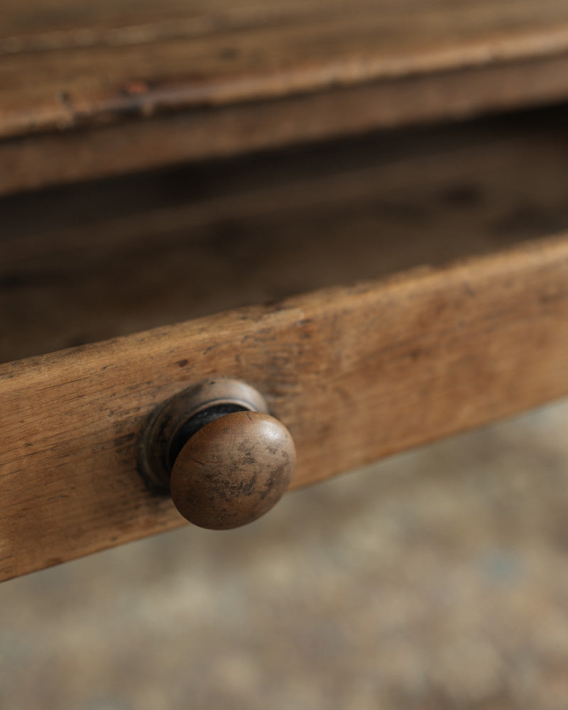 1880s Irish Table with Drawer