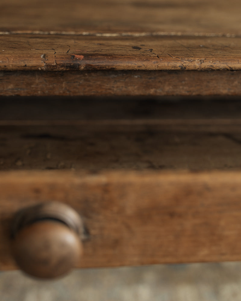 1880s Irish Table with Drawer