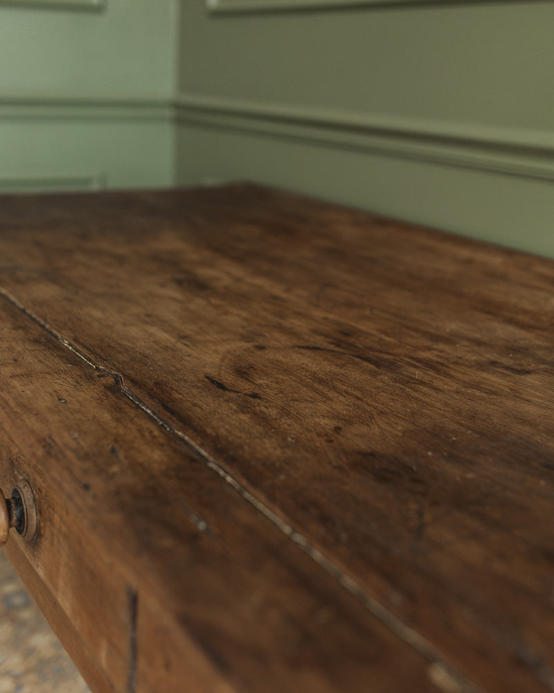 1880s Irish Table with Drawer