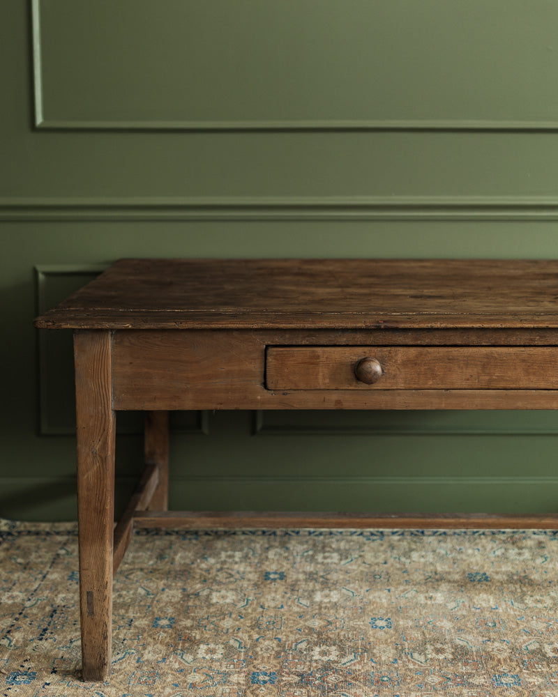 1880s Irish Table with Drawer