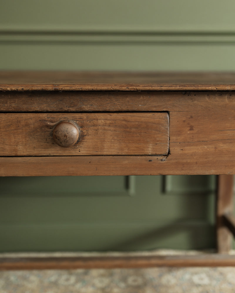 1880s Irish Table with Drawer