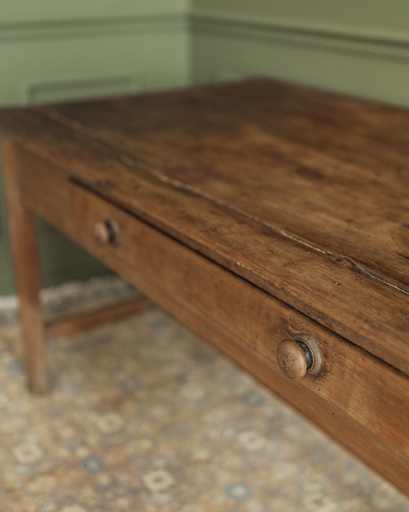 1880s Irish Table with Drawer