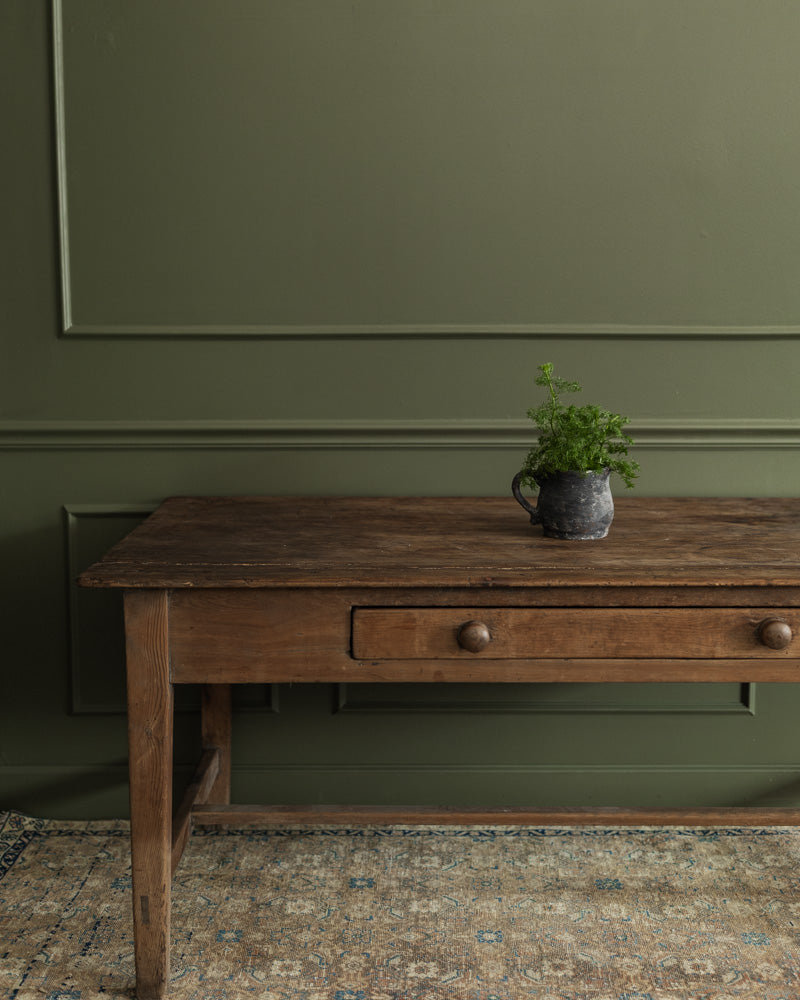 1880s Irish Table with Drawer