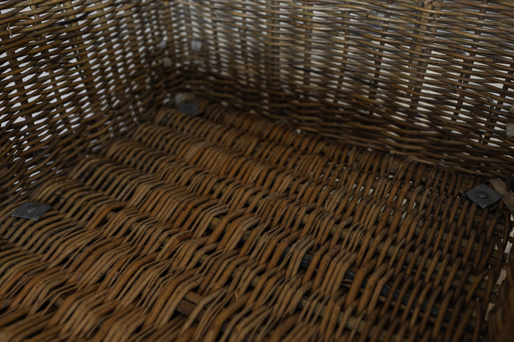 British Industrial Laundry Basket on Wheels