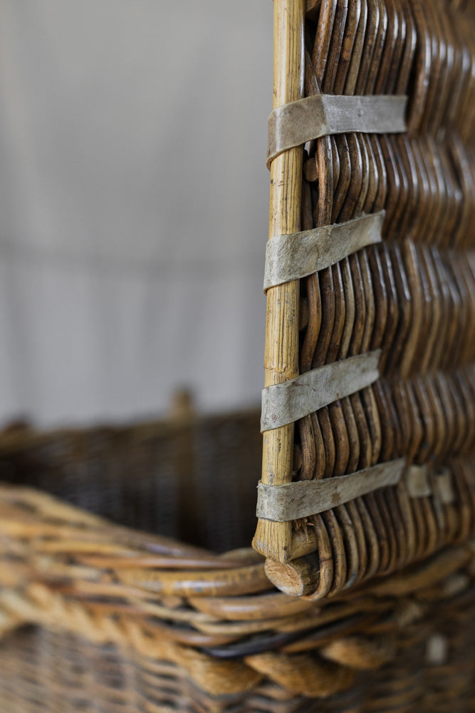 British Industrial Laundry Basket on Wheels