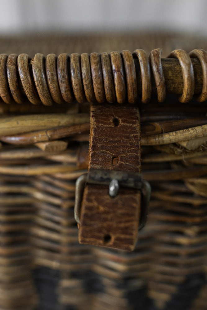 British Industrial Laundry Basket on Wheels