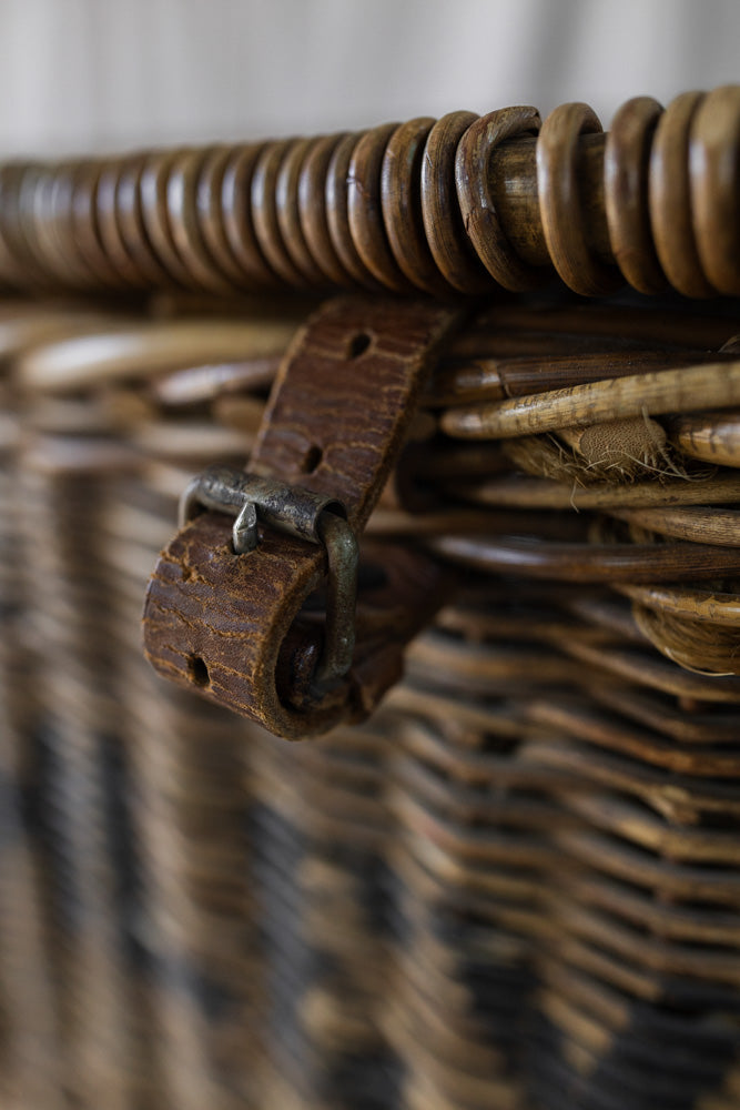 British Industrial Laundry Basket on Wheels