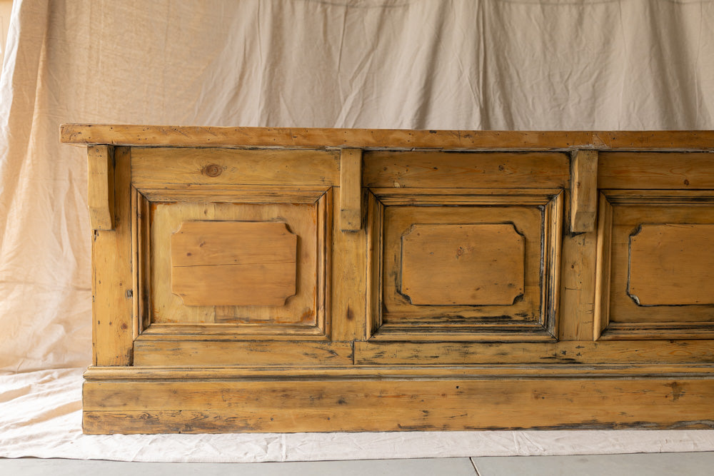 1890s English Pine Shop Counter