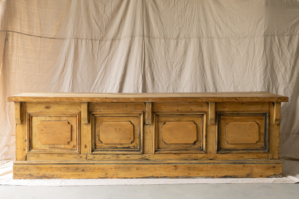 1890s English Pine Shop Counter