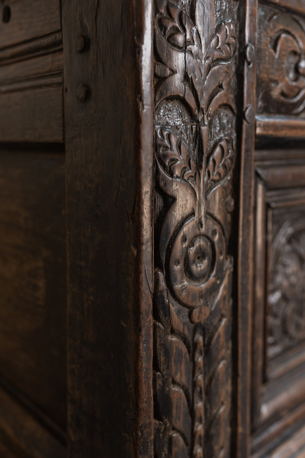 17th Century Carved Yorkshire Oak Coffer (Chest)