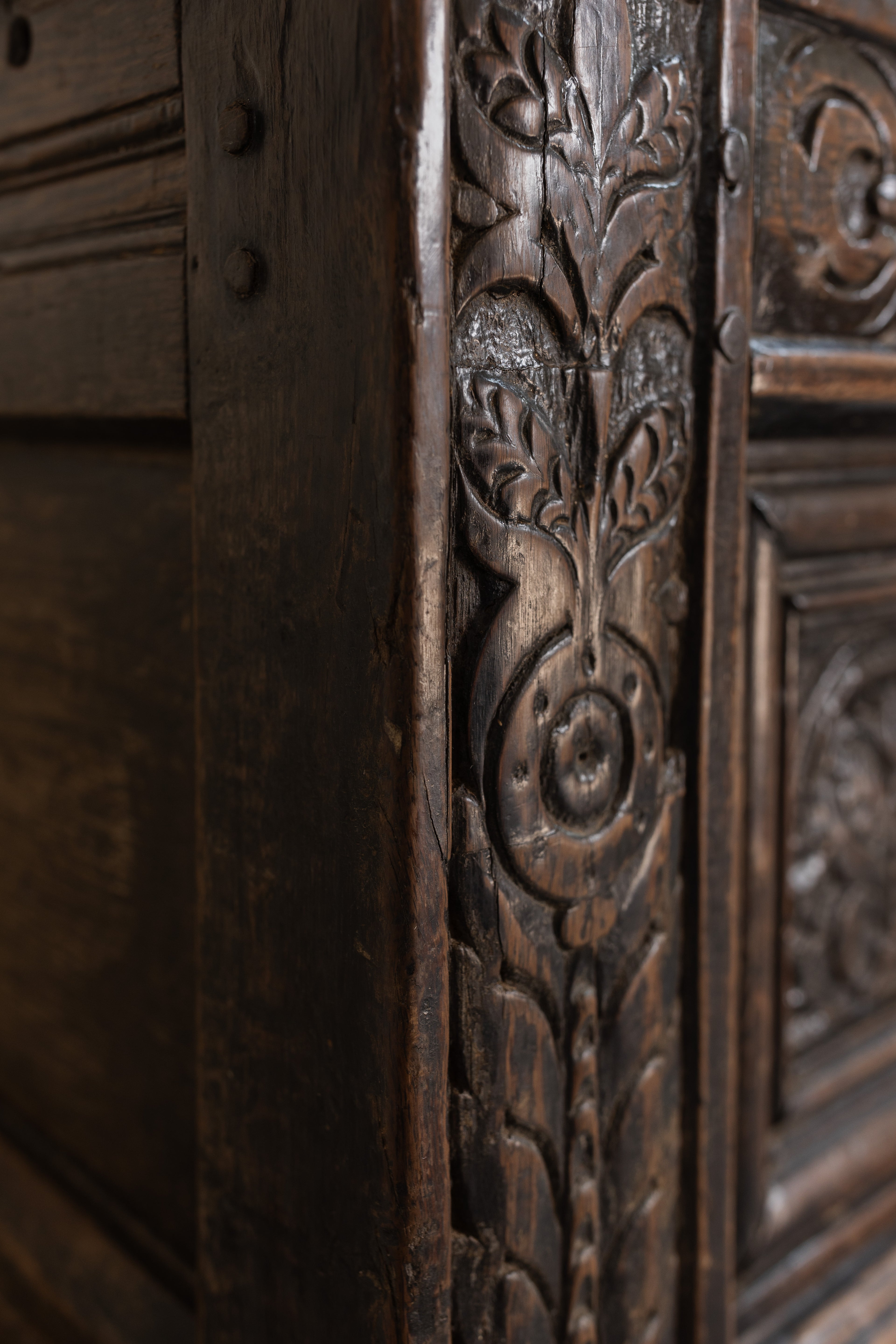 17th Century Carved Yorkshire Oak Coffer (Chest)