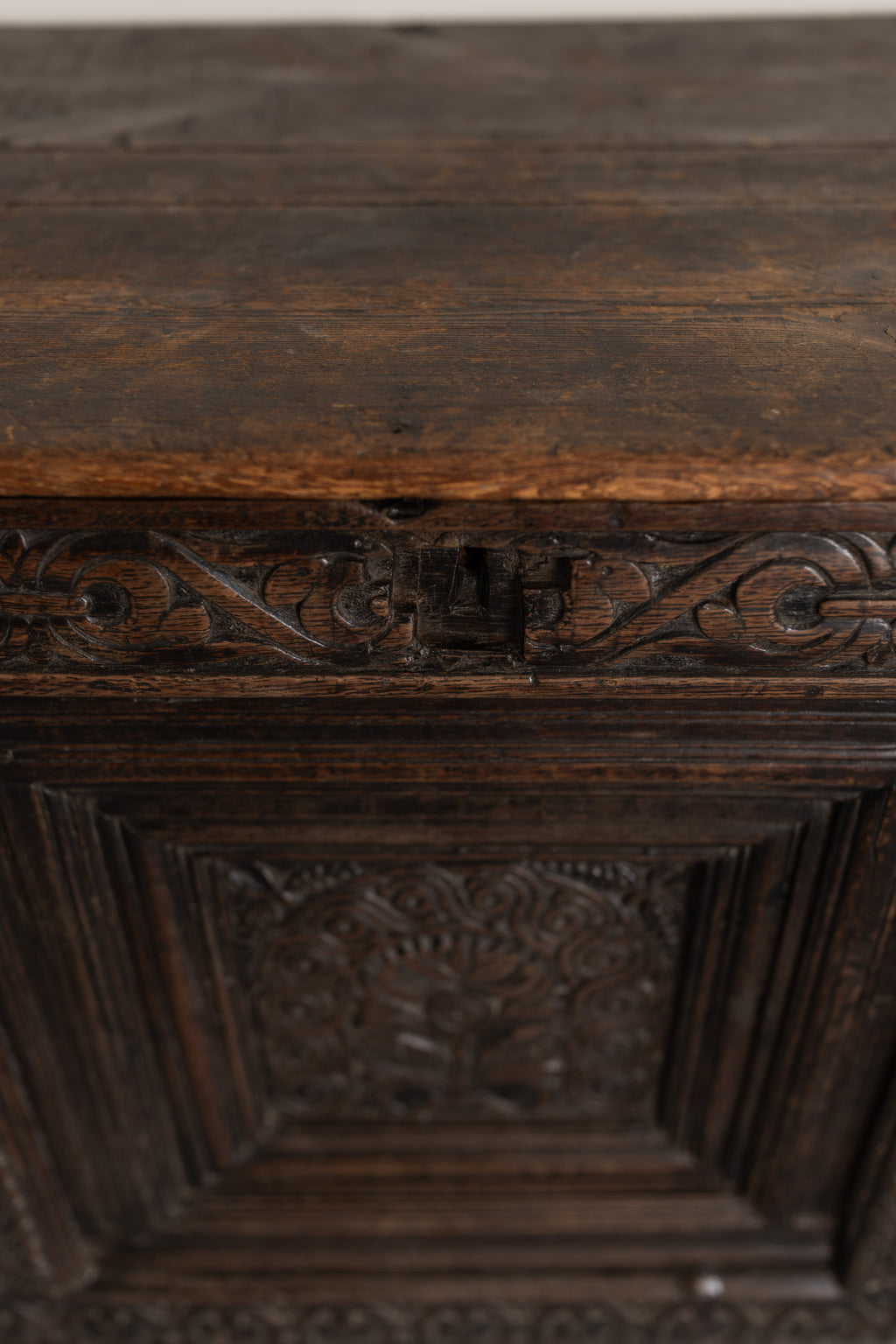 17th Century Carved Yorkshire Oak Coffer (Chest)