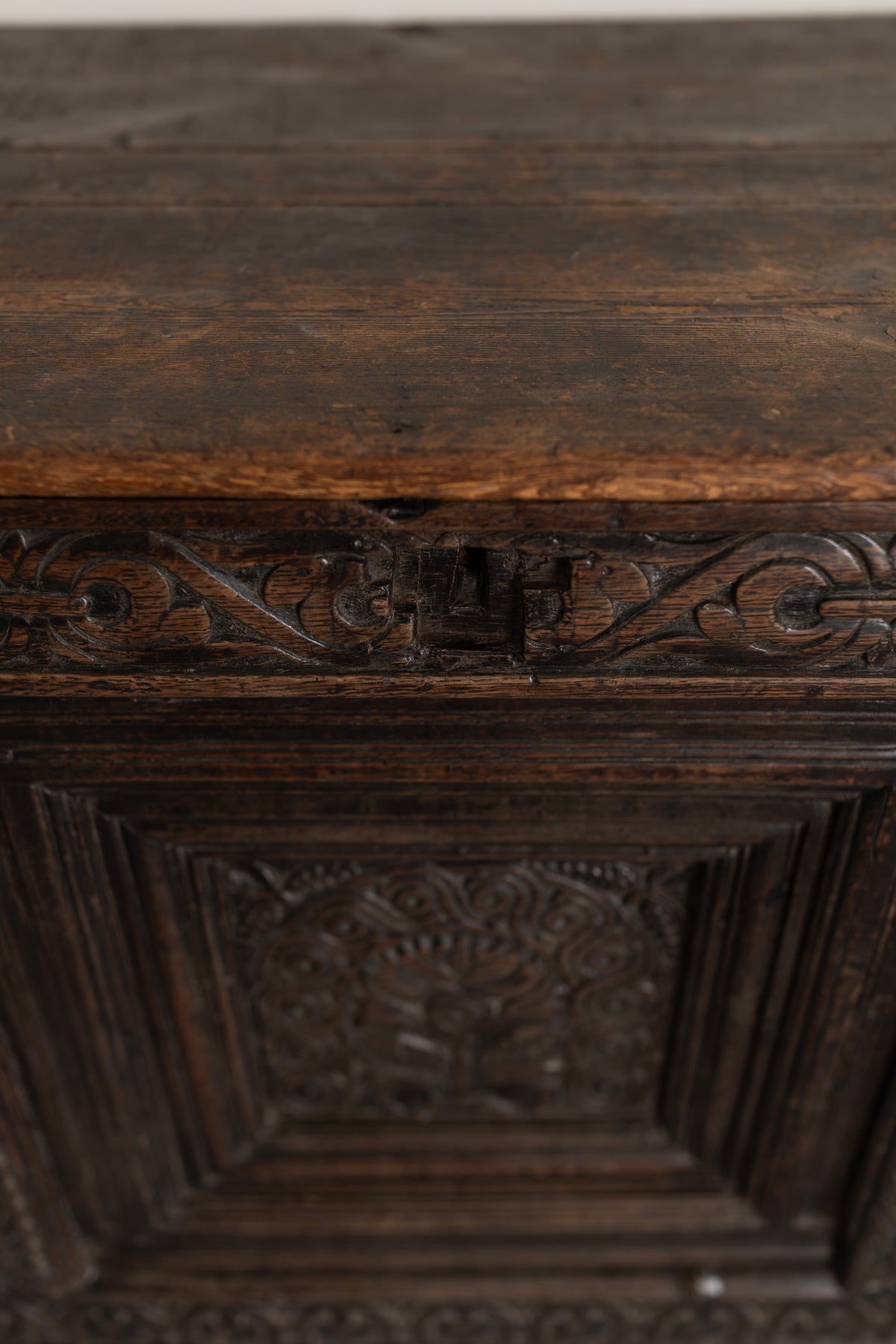 17th Century Carved Yorkshire Oak Coffer (Chest)