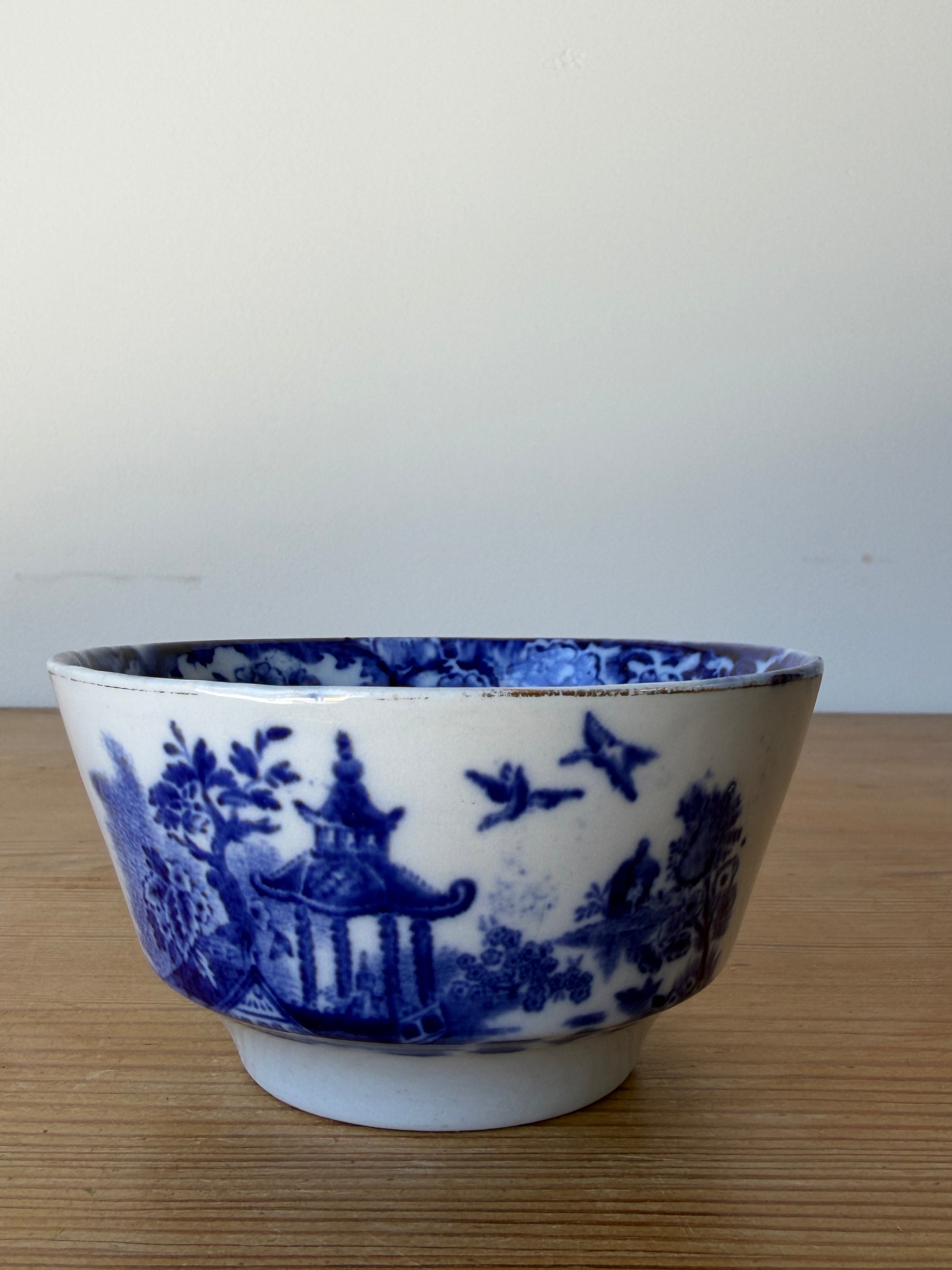 Blue & White Transferware Small Bowl