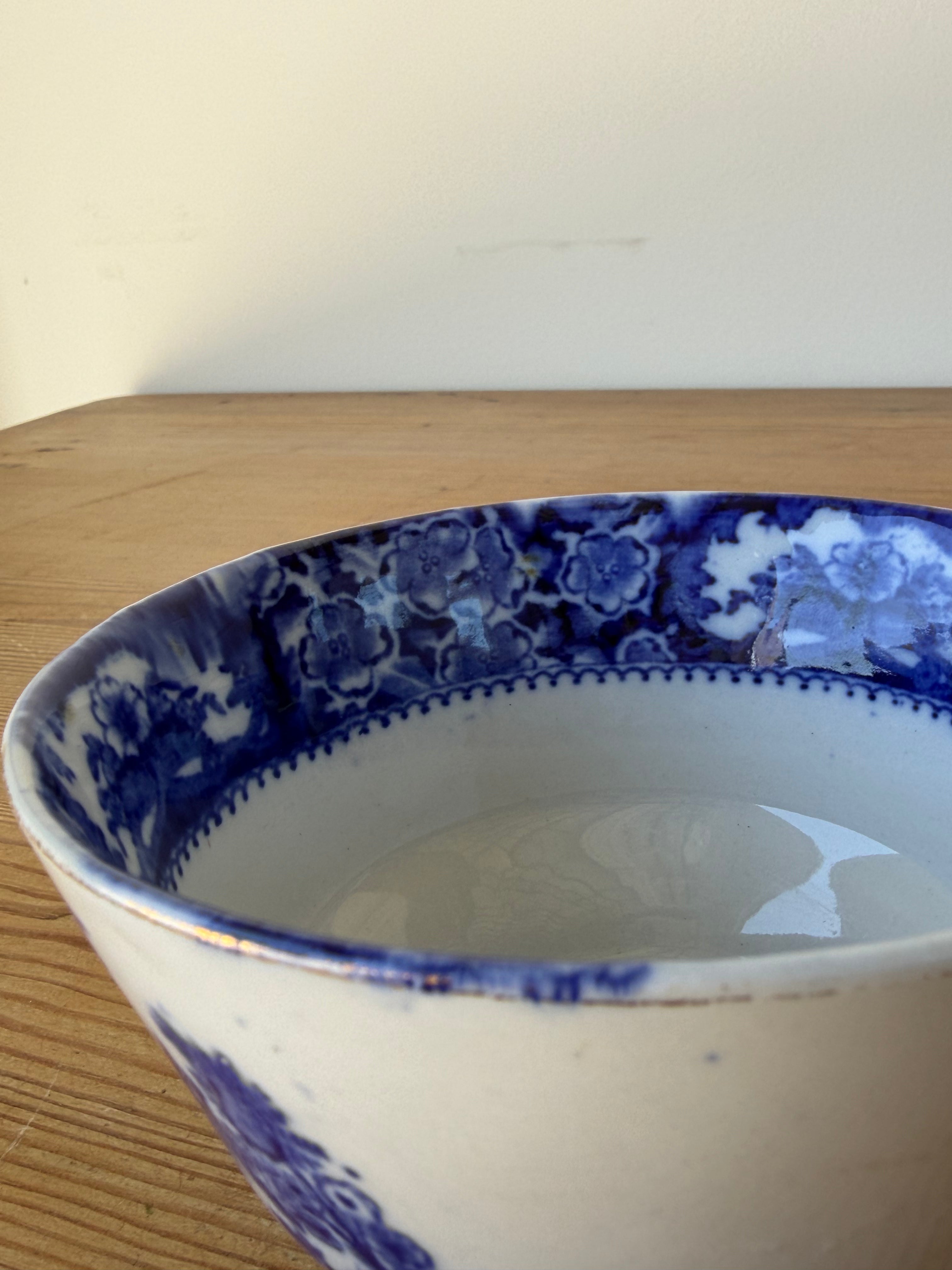 Blue & White Transferware Small Bowl