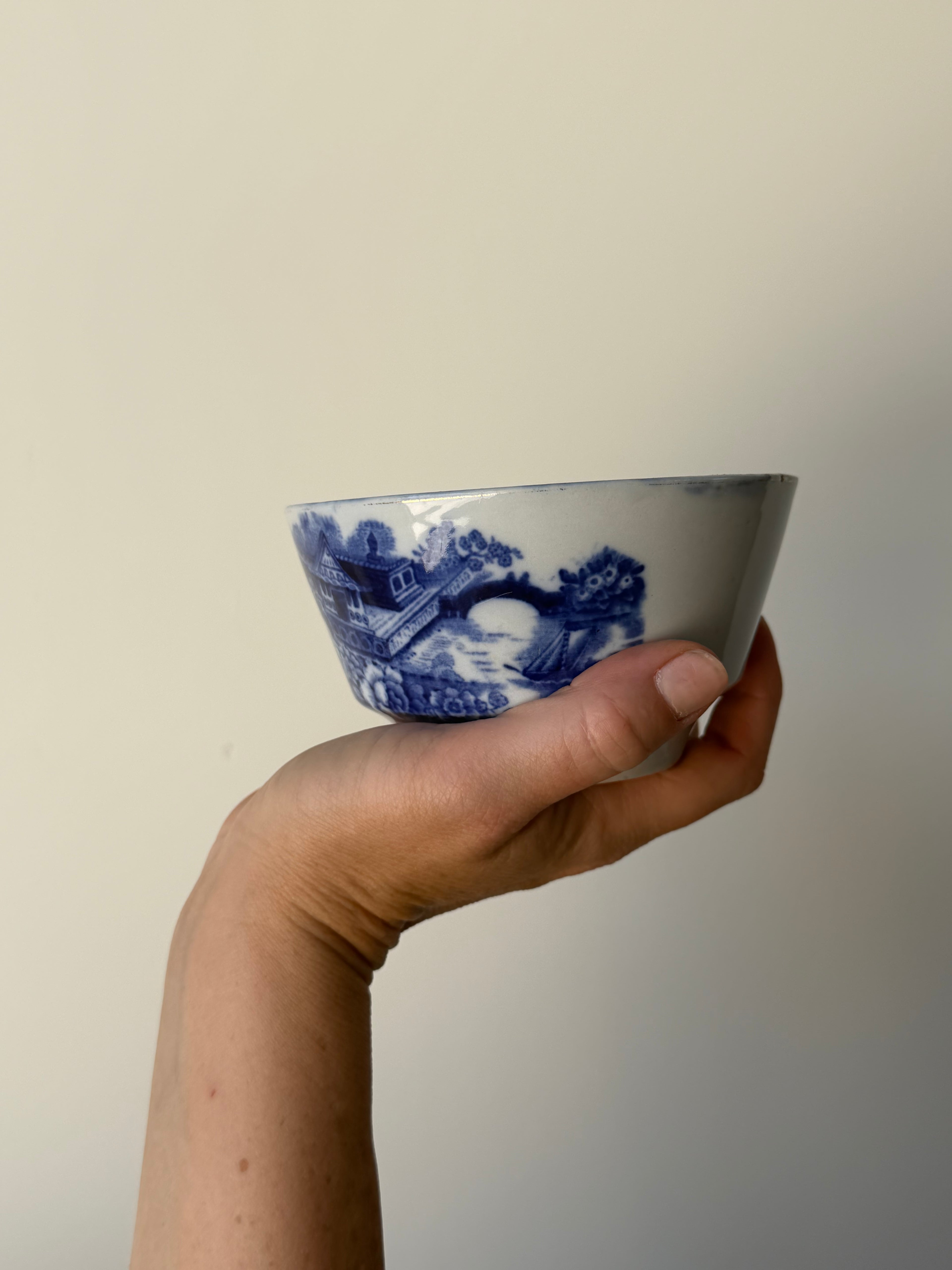 Blue & White Transferware Small Bowl