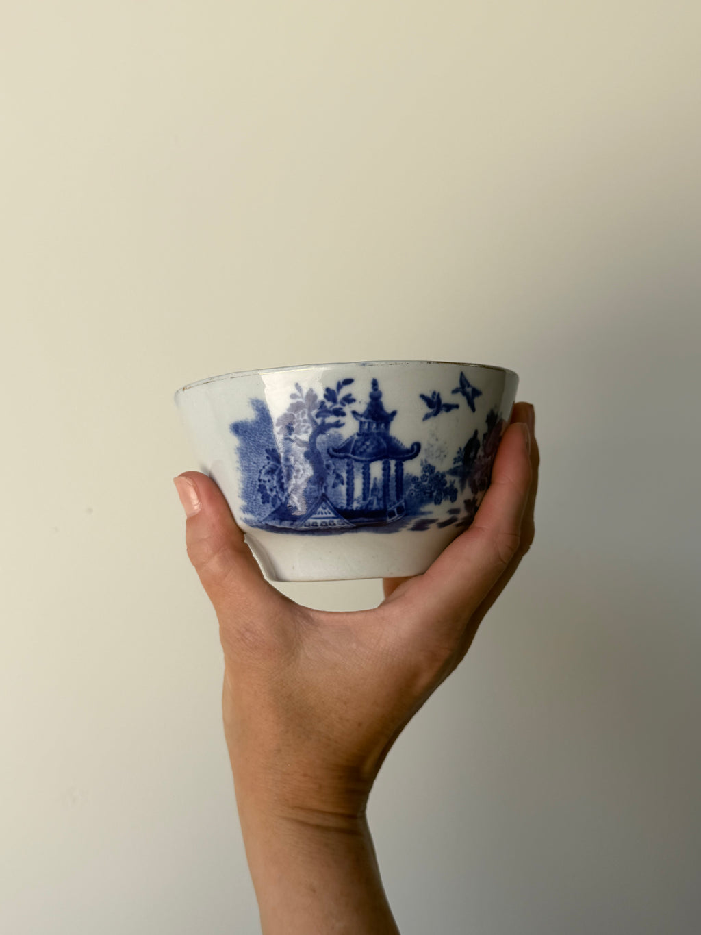 Blue & White Transferware Small Bowl