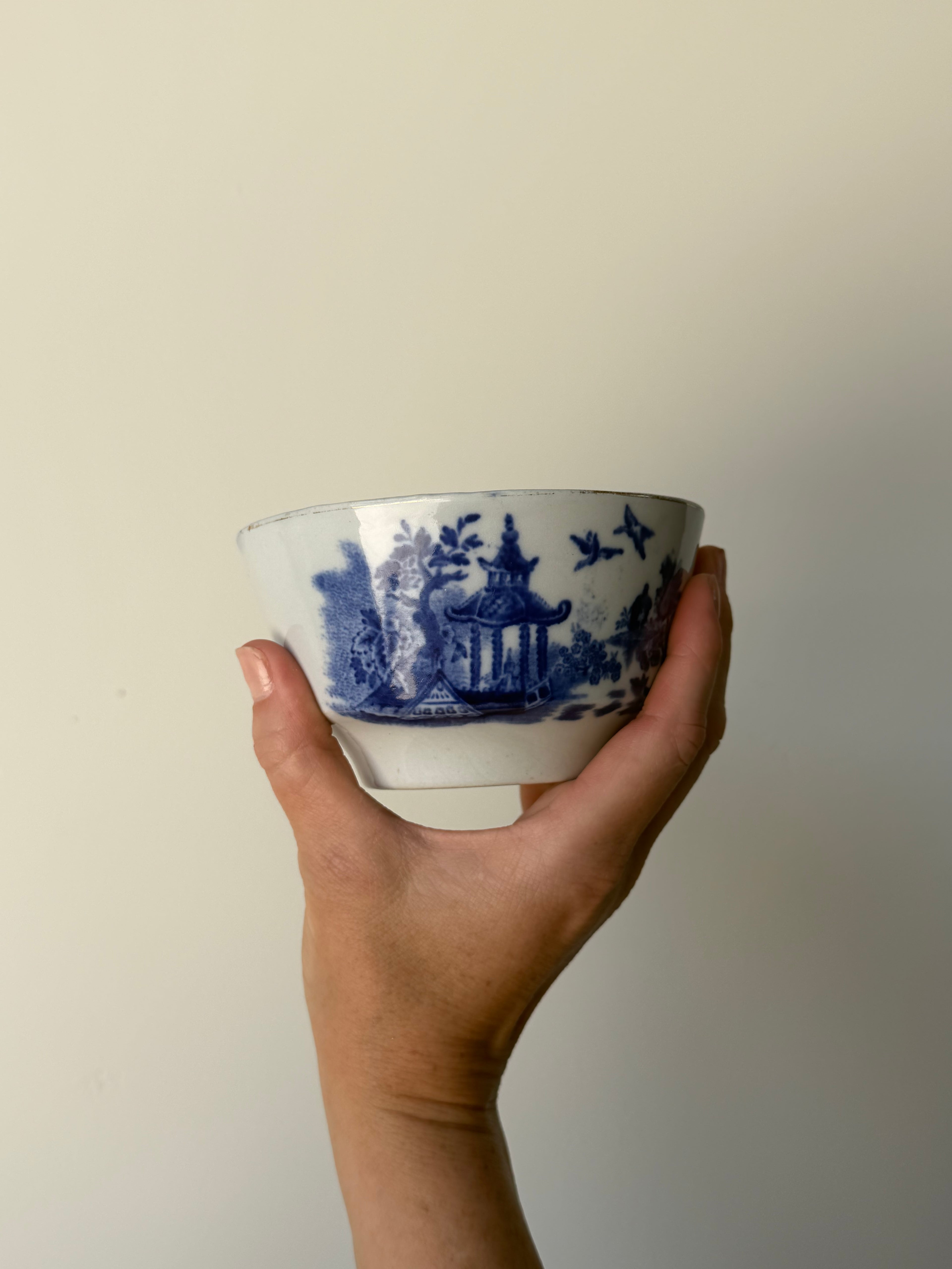 Blue & White Transferware Small Bowl
