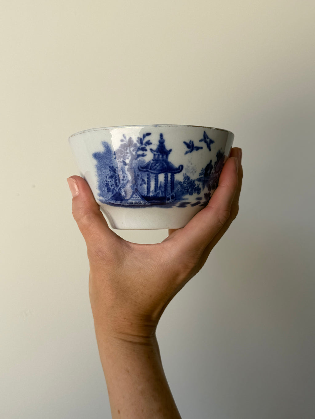 Blue & White Transferware Small Bowl