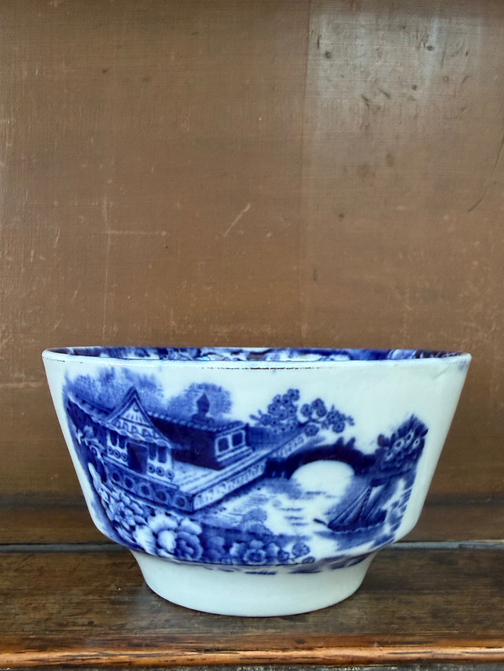Blue & White Transferware Small Bowl