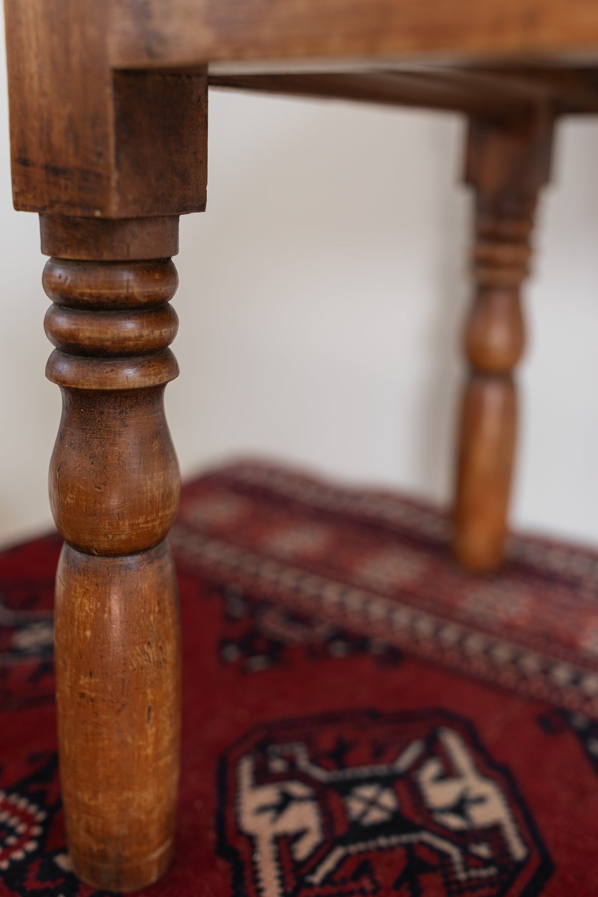 Miniature English Pine Table with Drawer