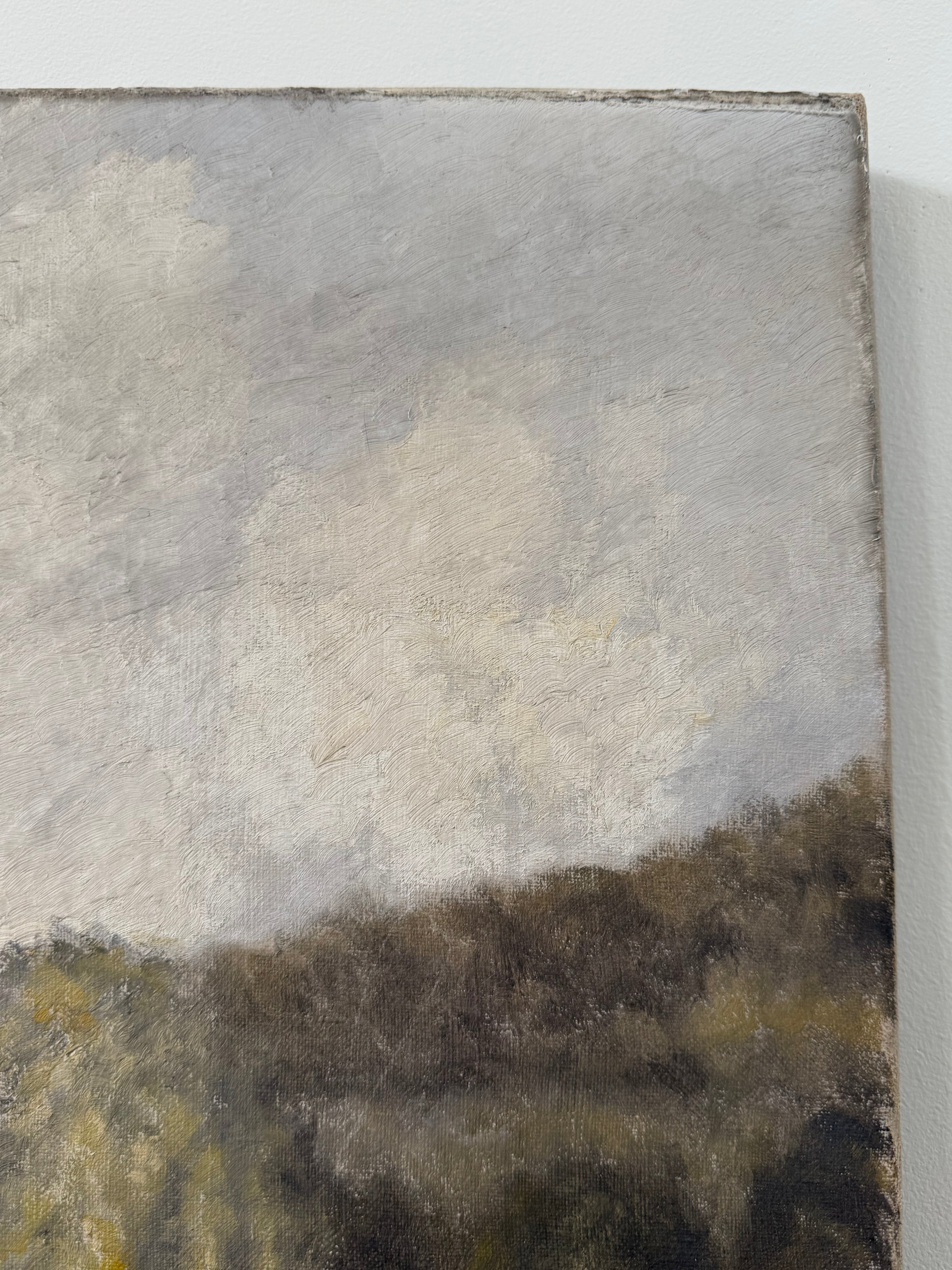 Antique Impression Oil Painting on Canvas of a Forest
