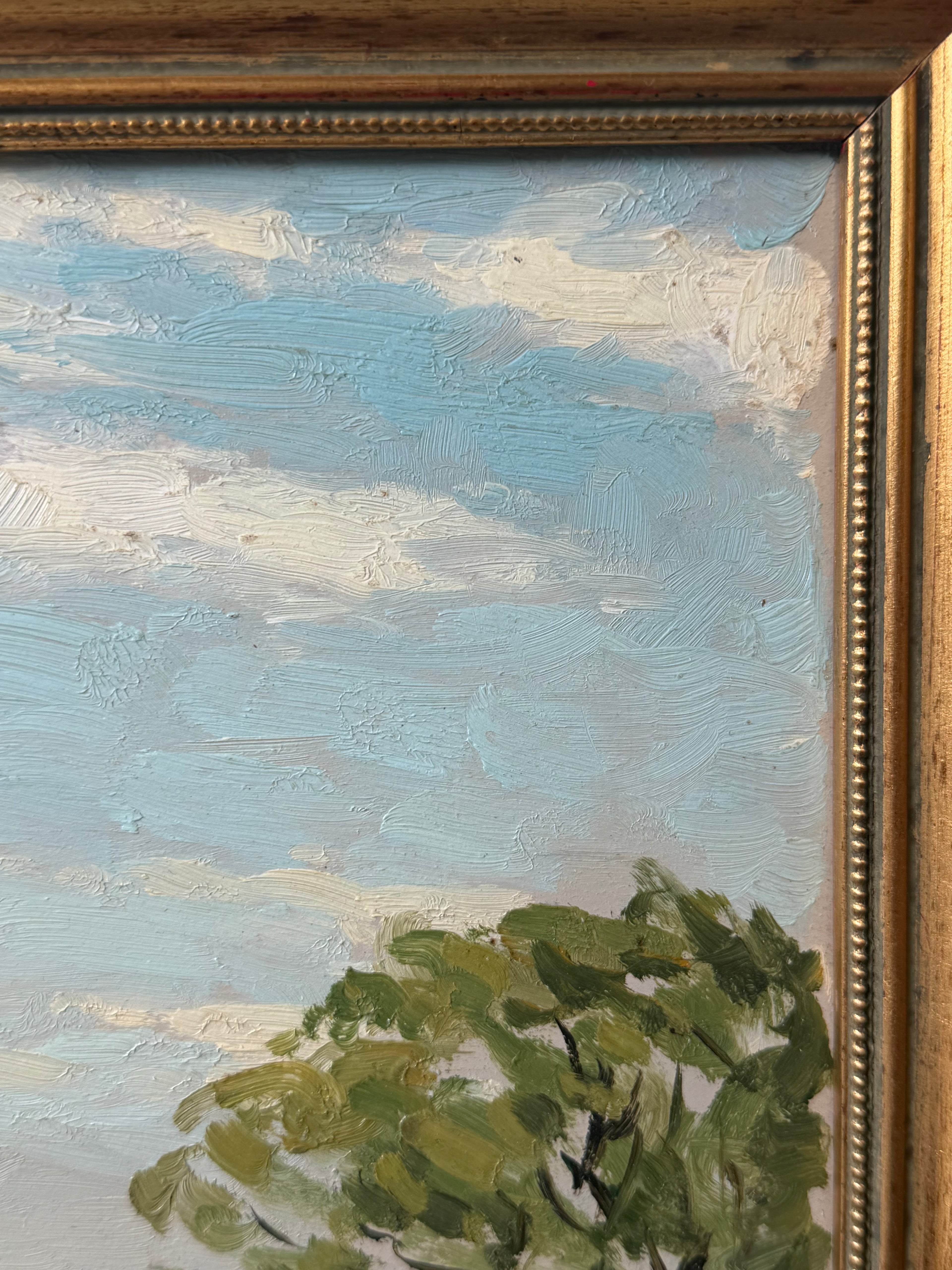 Covenham Haystacks Oil painting, signed
