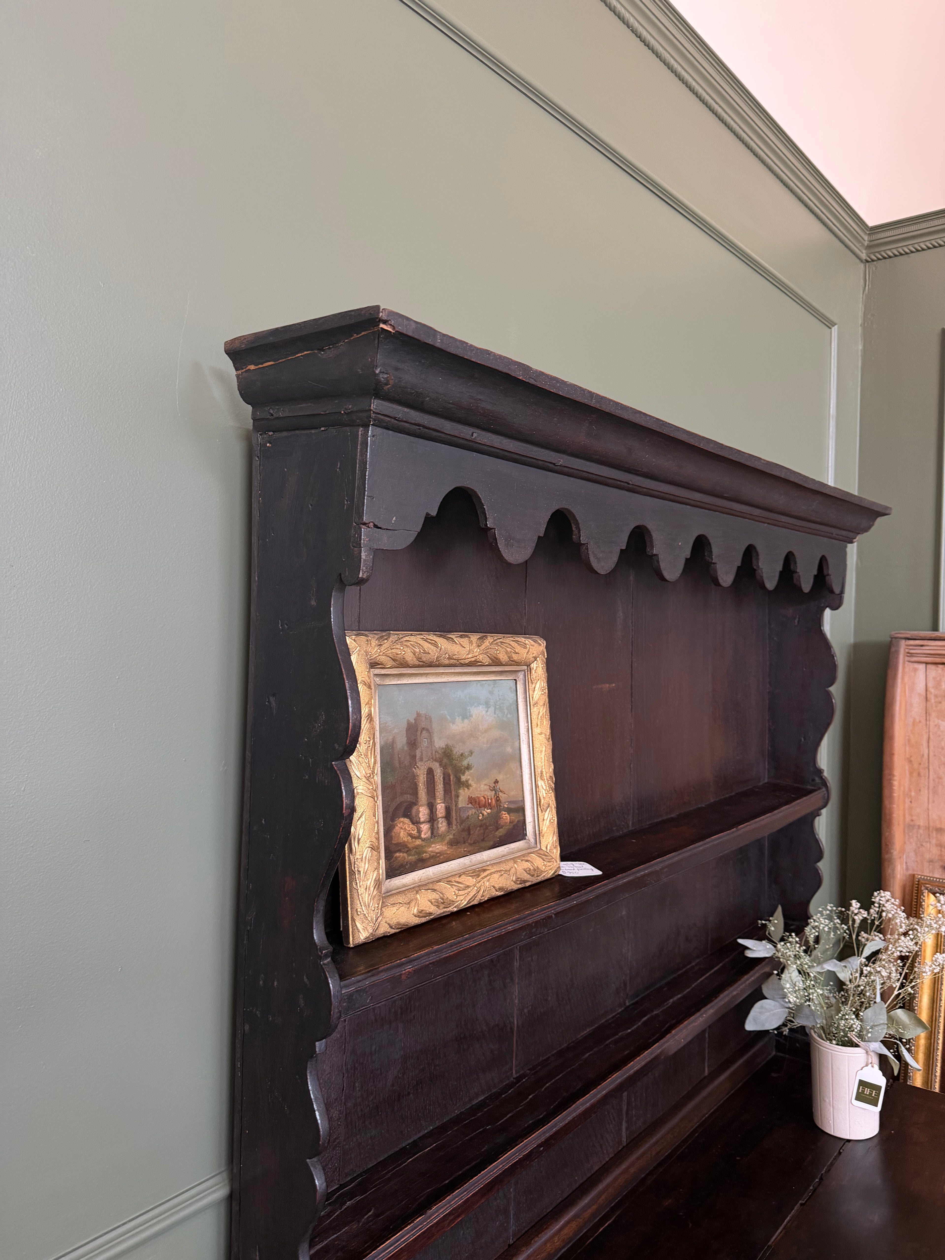 English Georgian Dresser w/Pot board Base