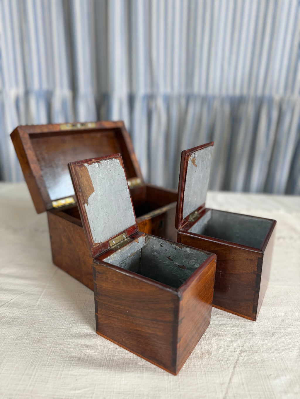 Burlwood Walnut English Tea Caddy