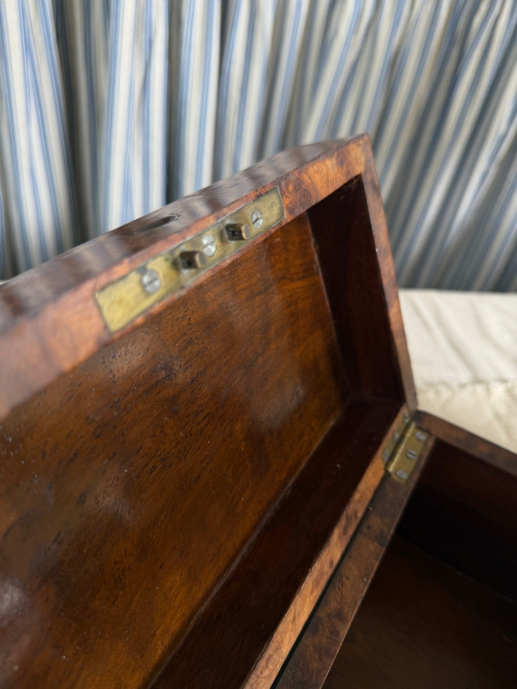 Burlwood Walnut English Tea Caddy
