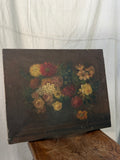 Victorian Still Life of Flowers, Oil on Canvas