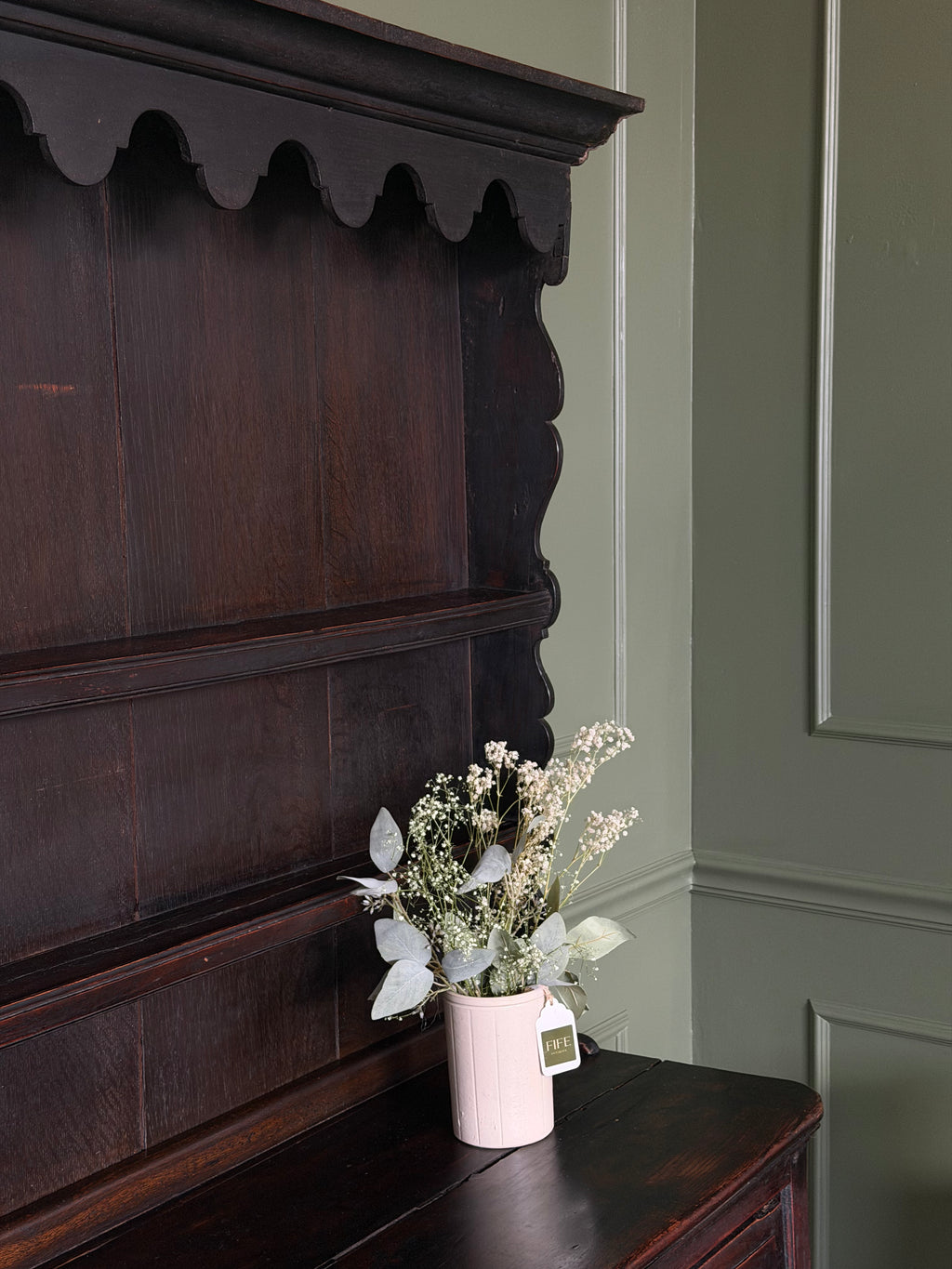 English Georgian Dresser w/Pot board Base