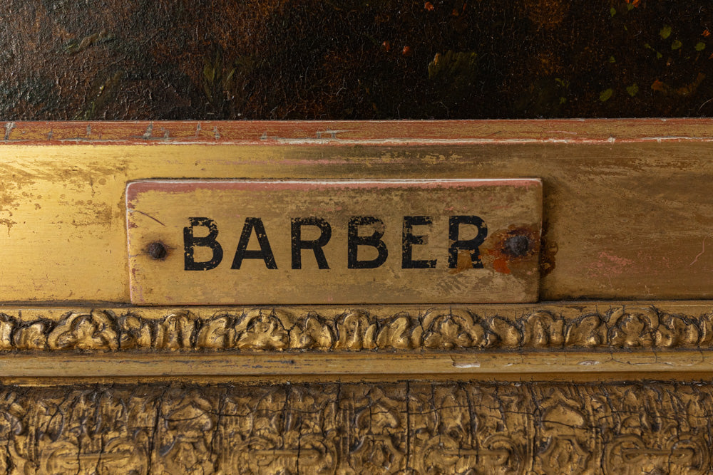 Large Scale Joseph Vincent Barber Oil Painting